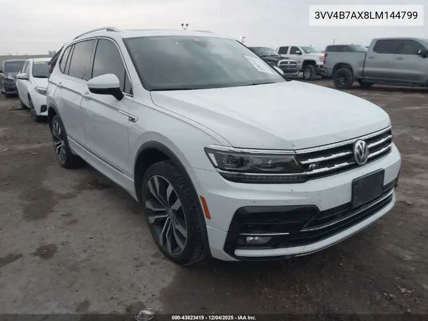 3VV4B7AX8LM144799 2020 Volkswagen Tiguan 2.0T Sel Premium R-Line