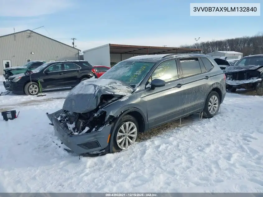 3VV0B7AX9LM132840 2020 Volkswagen Tiguan 2.0T S