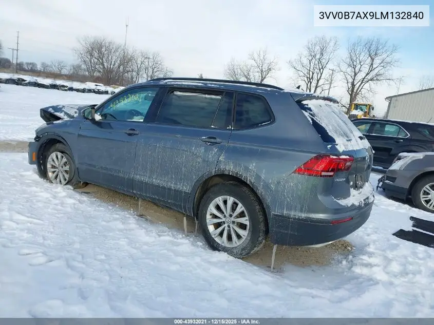 3VV0B7AX9LM132840 2020 Volkswagen Tiguan 2.0T S