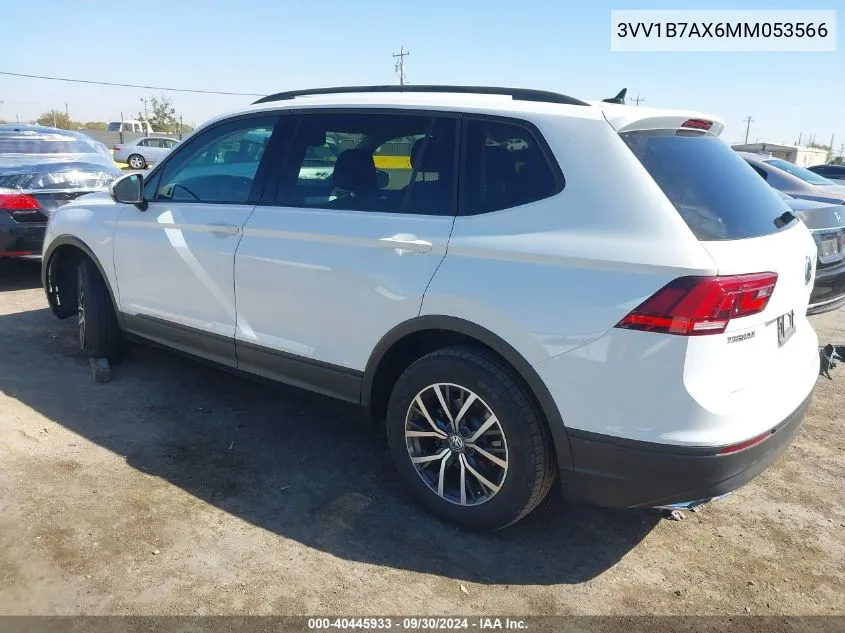 3VV1B7AX6MM053566 2021 Volkswagen Tiguan 2.0T S