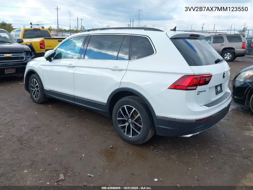 3VV2B7AX7MM123550 2021 Volkswagen Tiguan 2.0T Se/2.0T Se R-Line Black/2.0T Sel