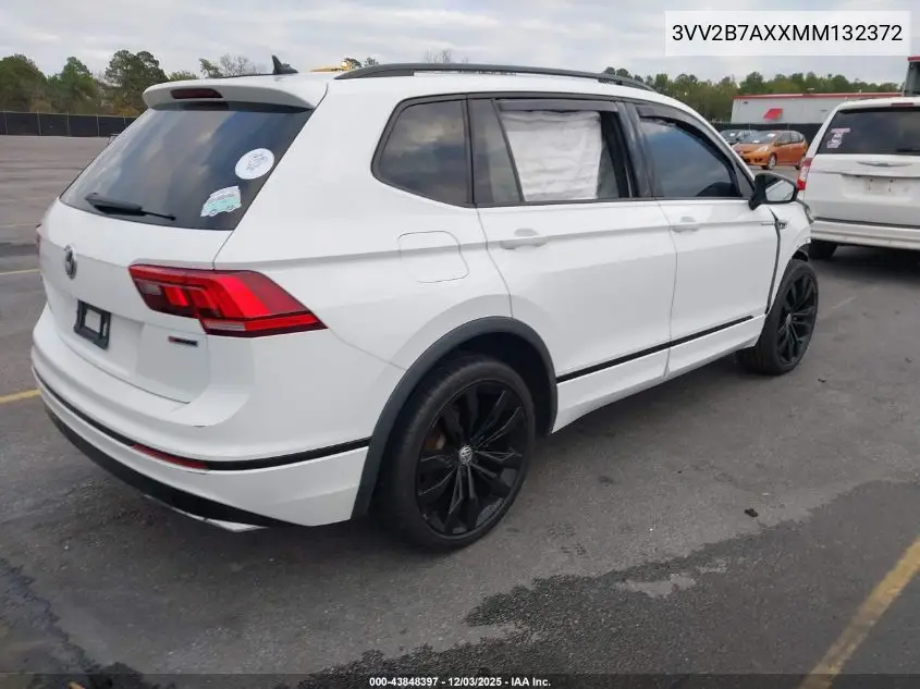3VV2B7AXXMM132372 2021 Volkswagen Tiguan 2.0T Se/2.0T Se R-Line Black/2.0T Sel