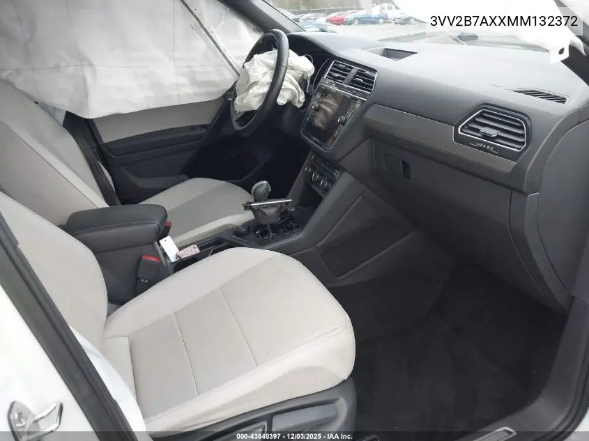 3VV2B7AXXMM132372 2021 Volkswagen Tiguan 2.0T Se/2.0T Se R-Line Black/2.0T Sel