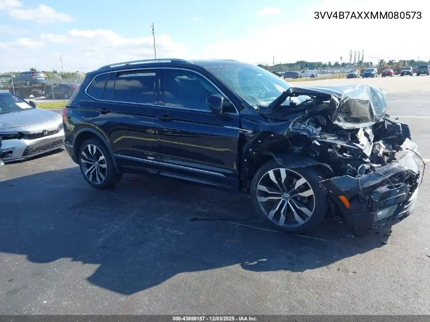 3VV4B7AXXMM080573 2021 Volkswagen Tiguan 2.0T Sel Premium R-Line