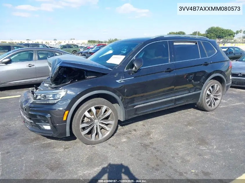 3VV4B7AXXMM080573 2021 Volkswagen Tiguan 2.0T Sel Premium R-Line