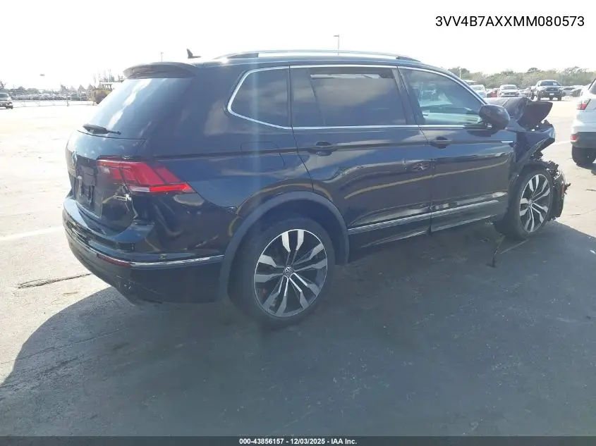 3VV4B7AXXMM080573 2021 Volkswagen Tiguan 2.0T Sel Premium R-Line