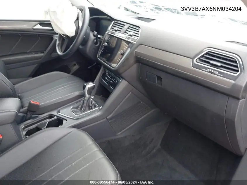 3VV3B7AX6NM034204 2022 Volkswagen Tiguan 2.0T Se