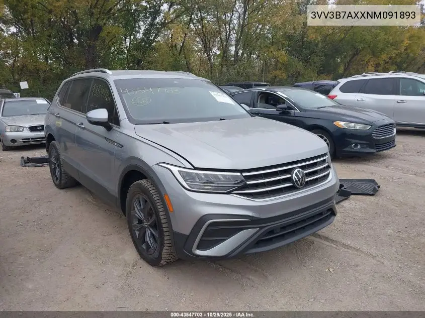 3VV3B7AXXNM091893 2022 Volkswagen Tiguan 2.0T Se