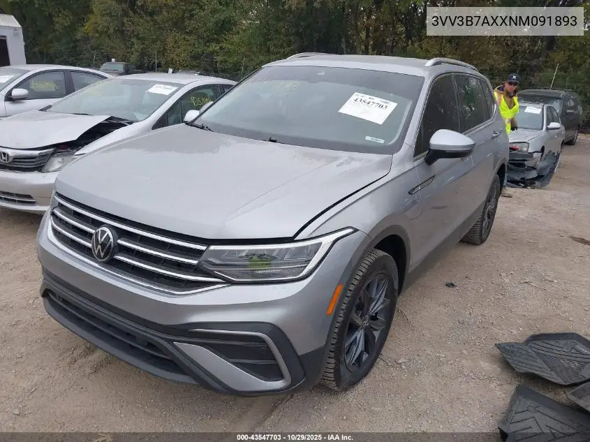 3VV3B7AXXNM091893 2022 Volkswagen Tiguan 2.0T Se