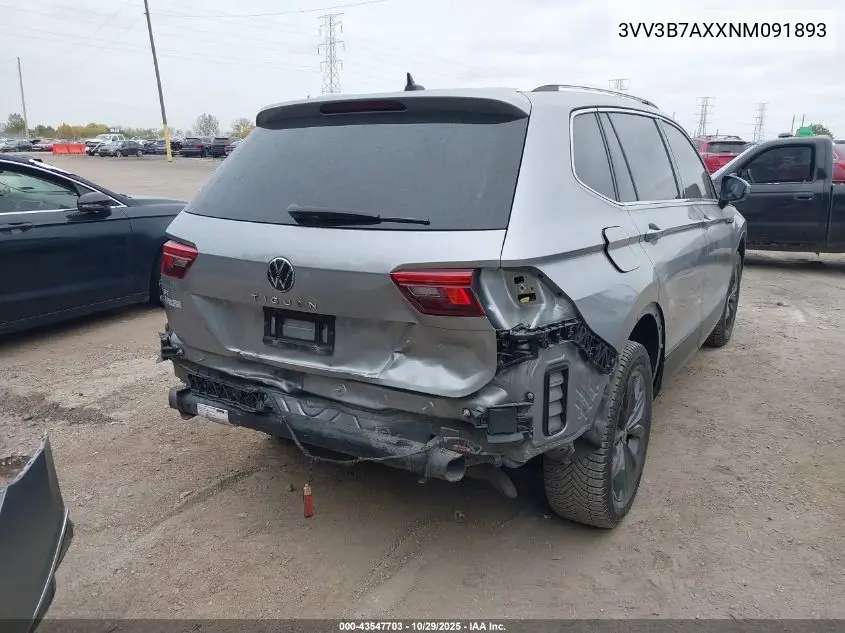 3VV3B7AXXNM091893 2022 Volkswagen Tiguan 2.0T Se