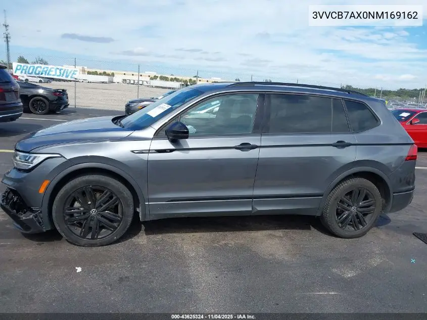 3VVCB7AX0NM169162 2022 Volkswagen Tiguan 2.0T Se R-Line Black