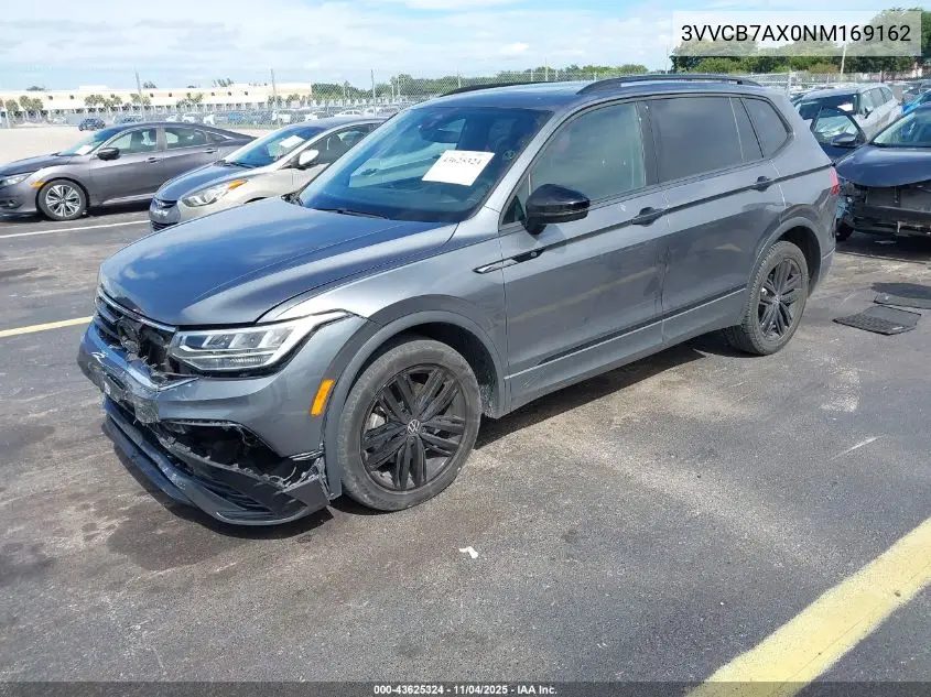 3VVCB7AX0NM169162 2022 Volkswagen Tiguan 2.0T Se R-Line Black