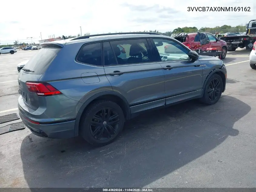 3VVCB7AX0NM169162 2022 Volkswagen Tiguan 2.0T Se R-Line Black