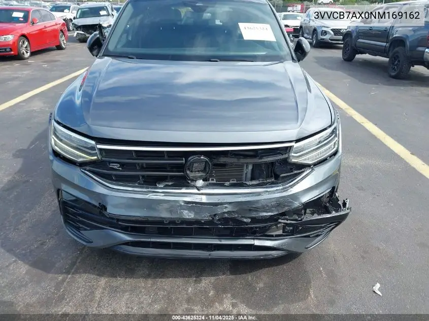 3VVCB7AX0NM169162 2022 Volkswagen Tiguan 2.0T Se R-Line Black