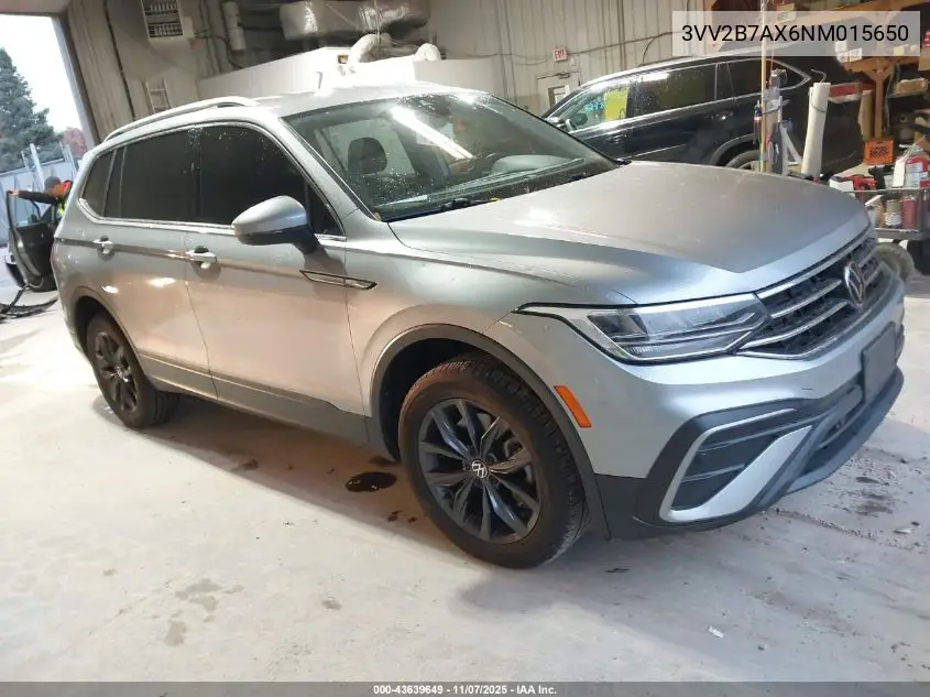 3VV2B7AX6NM015650 2022 Volkswagen Tiguan 2.0T Se