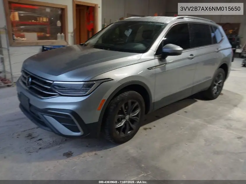 3VV2B7AX6NM015650 2022 Volkswagen Tiguan 2.0T Se