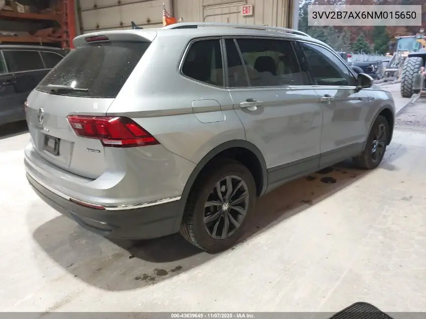 3VV2B7AX6NM015650 2022 Volkswagen Tiguan 2.0T Se