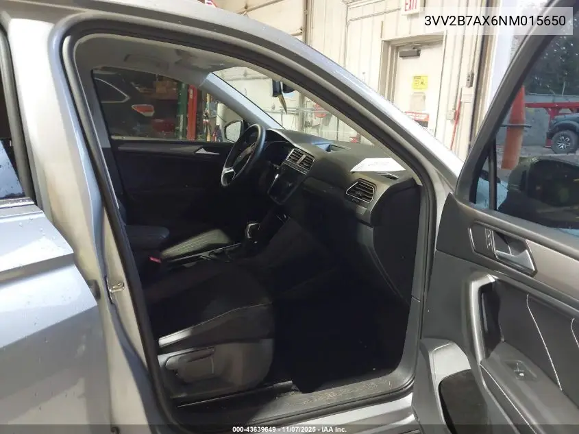 3VV2B7AX6NM015650 2022 Volkswagen Tiguan 2.0T Se