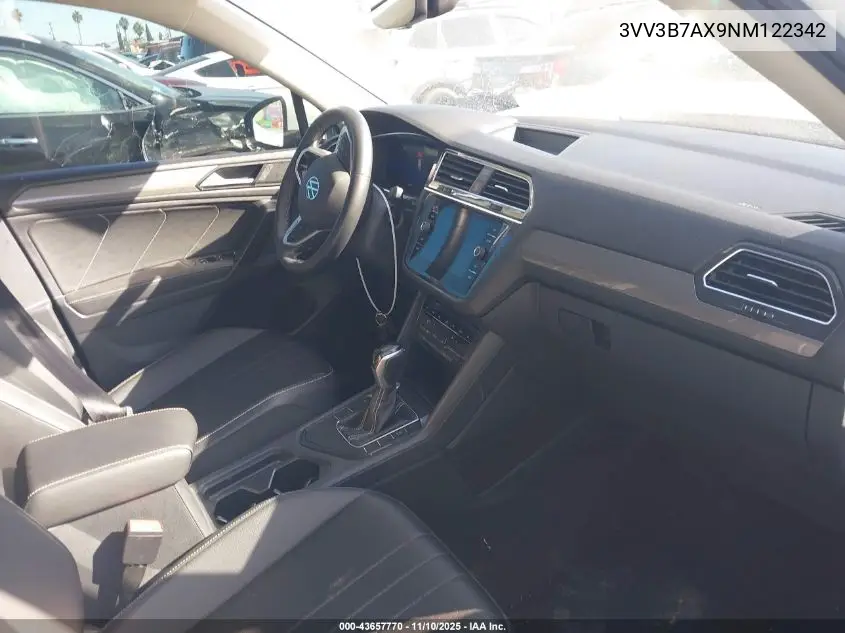 3VV3B7AX9NM122342 2022 Volkswagen Tiguan 2.0T Se