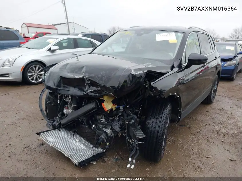 3VV2B7AXXNM016364 2022 Volkswagen Tiguan 2.0T Se