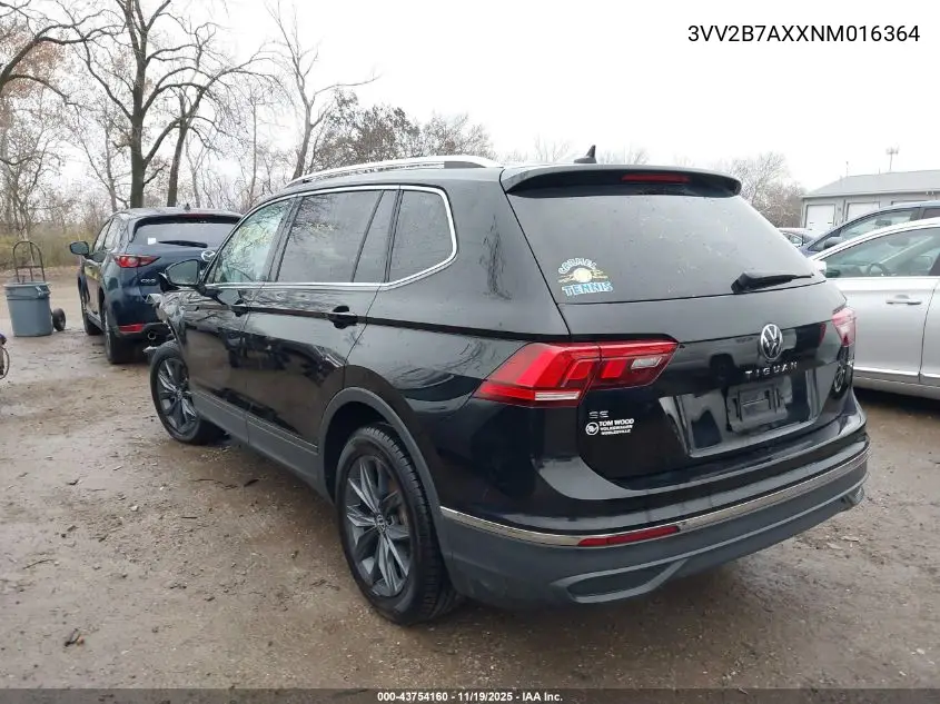 3VV2B7AXXNM016364 2022 Volkswagen Tiguan 2.0T Se