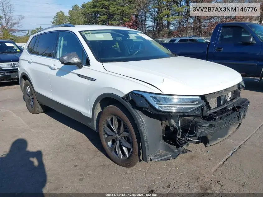 3VV2B7AX3NM146776 2022 Volkswagen Tiguan 2.0T Se