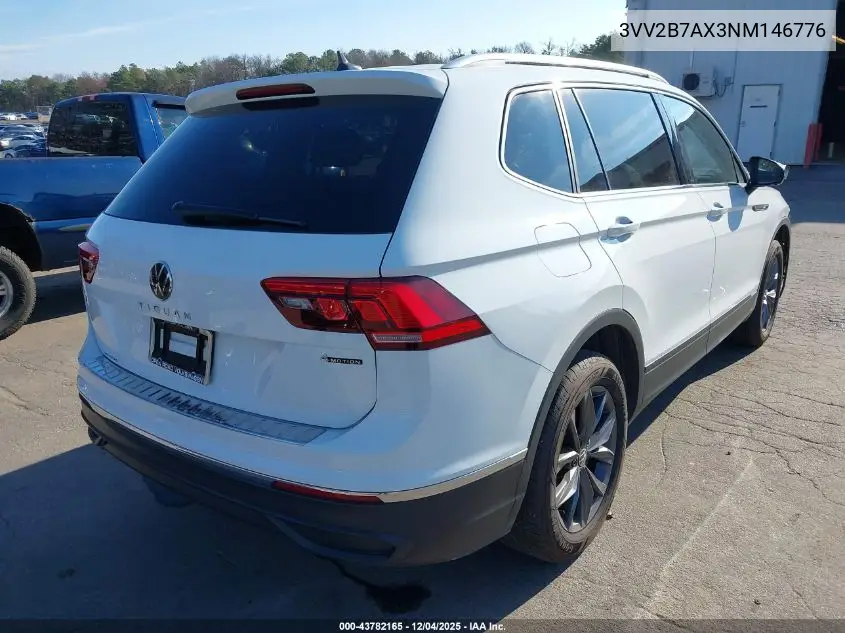 3VV2B7AX3NM146776 2022 Volkswagen Tiguan 2.0T Se