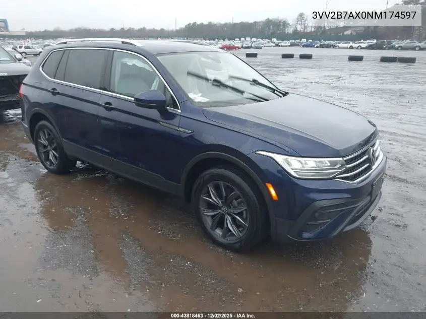 3VV2B7AX0NM174597 2022 Volkswagen Tiguan 2.0T Se