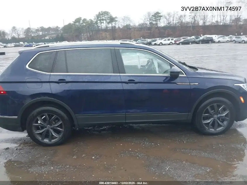 3VV2B7AX0NM174597 2022 Volkswagen Tiguan 2.0T Se