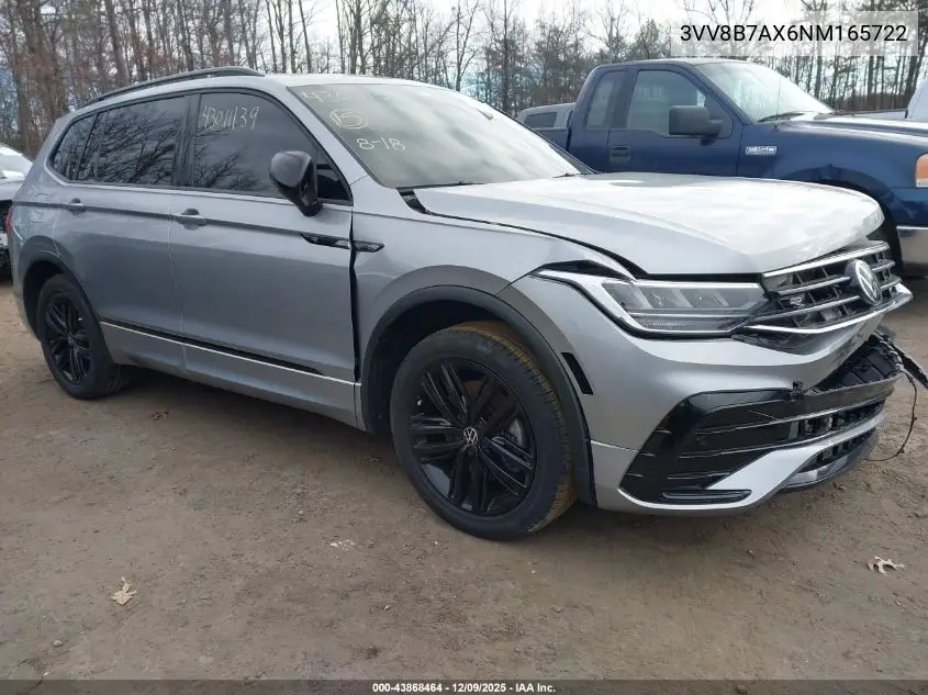 3VV8B7AX6NM165722 2022 Volkswagen Tiguan 2.0T Se R-Line Black
