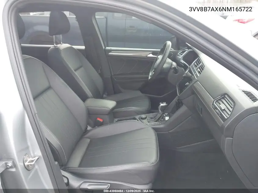 3VV8B7AX6NM165722 2022 Volkswagen Tiguan 2.0T Se R-Line Black