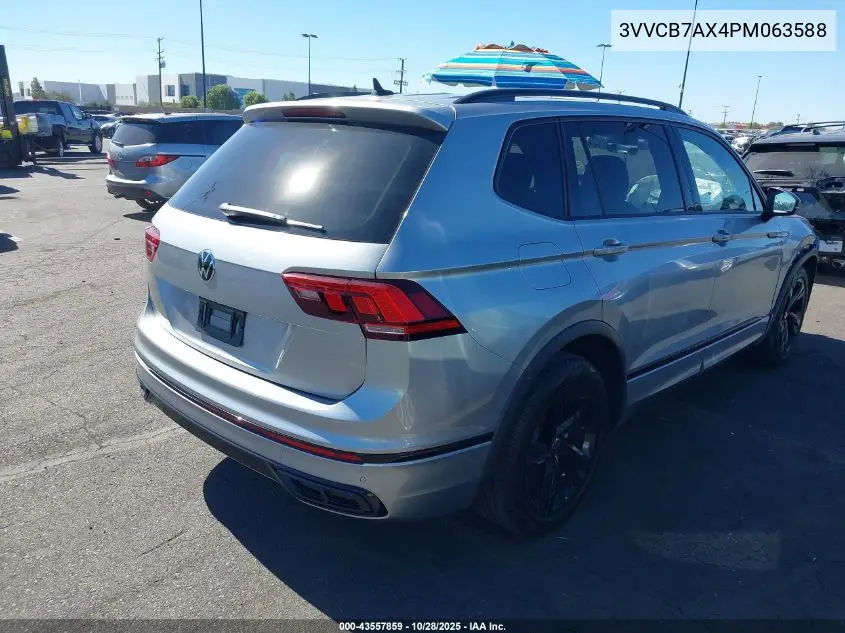 3VVCB7AX4PM063588 2023 Volkswagen Tiguan 2.0T Se R-Line Black