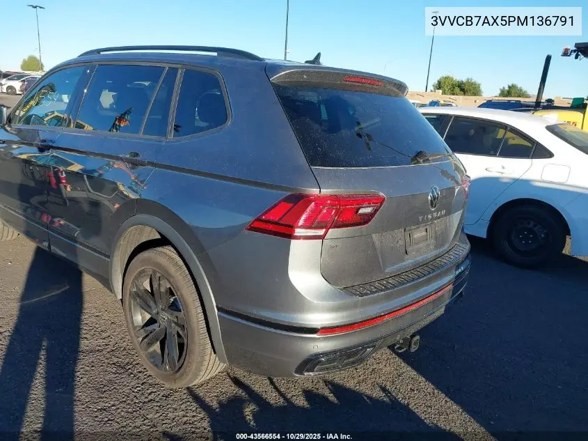 3VVCB7AX5PM136791 2023 Volkswagen Tiguan 2.0T Se R-Line Black
