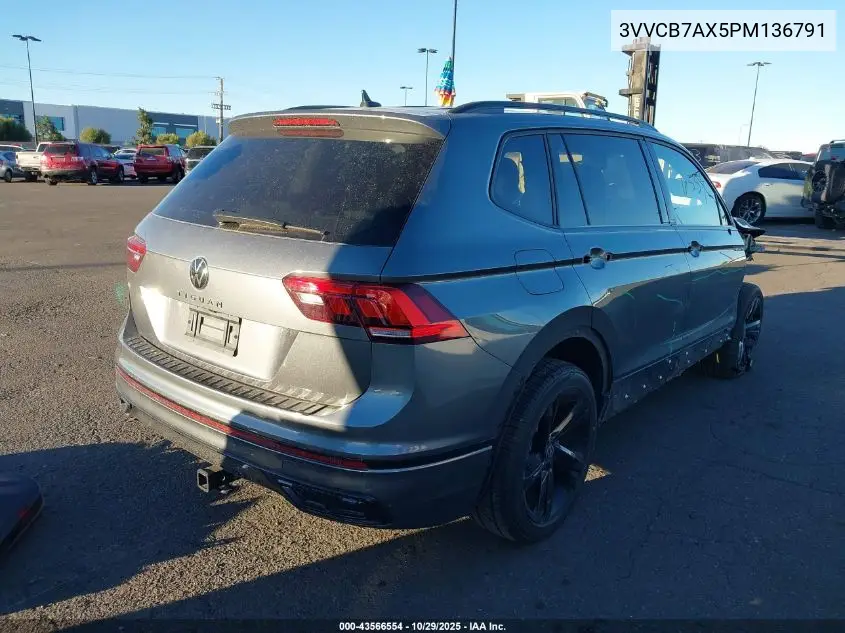 3VVCB7AX5PM136791 2023 Volkswagen Tiguan 2.0T Se R-Line Black