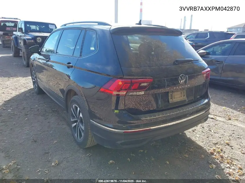 3VVRB7AXXPM042870 2023 Volkswagen Tiguan 2.0T S