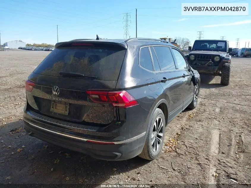 3VVRB7AXXPM042870 2023 Volkswagen Tiguan 2.0T S