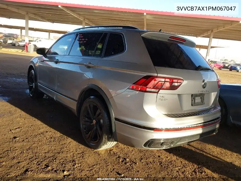 3VVCB7AX1PM067047 2023 Volkswagen Tiguan 2.0T Se R-Line Black