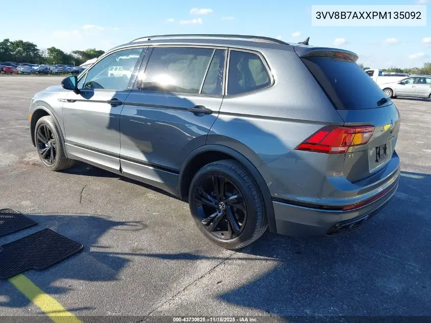 3VV8B7AXXPM135092 2023 Volkswagen Tiguan 2.0T Se R-Line Black