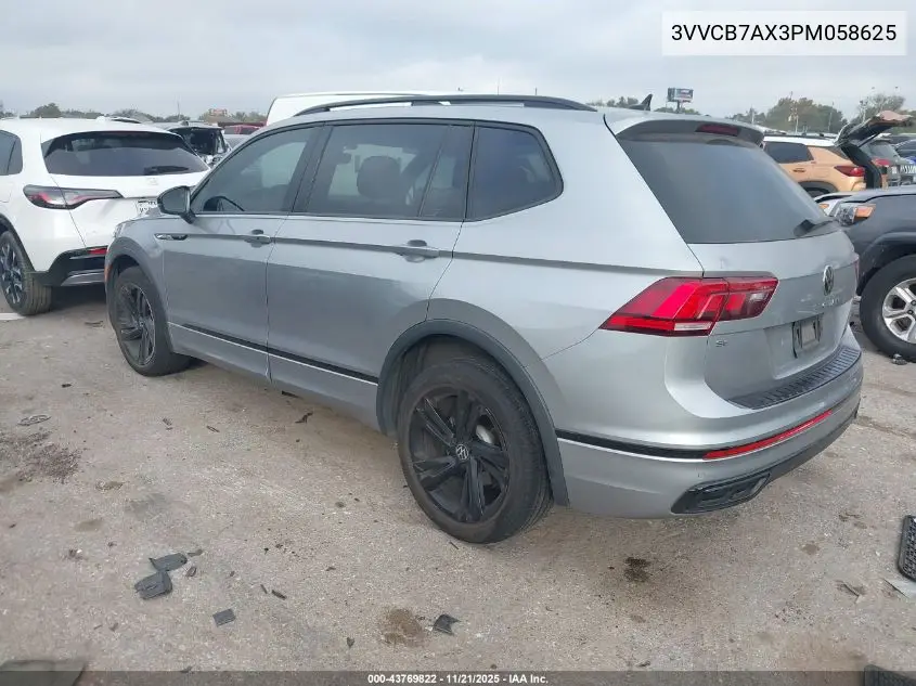 3VVCB7AX3PM058625 2023 Volkswagen Tiguan 2.0T Se R-Line Black
