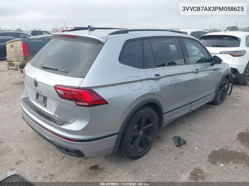 3VVCB7AX3PM058625 2023 Volkswagen Tiguan 2.0T Se R-Line Black