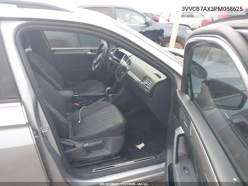 3VVCB7AX3PM058625 2023 Volkswagen Tiguan 2.0T Se R-Line Black