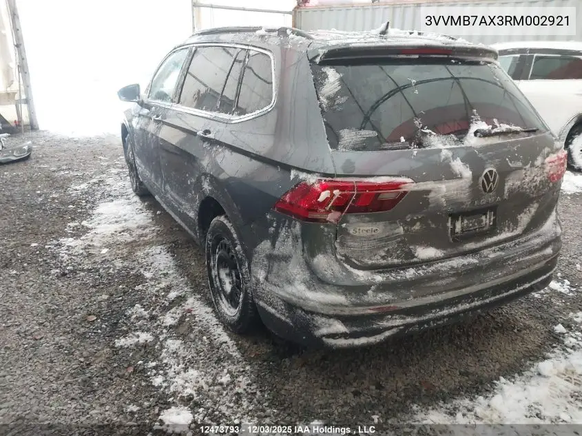 3VVMB7AX3RM002921 2024 Volkswagen Tiguan Comfortline