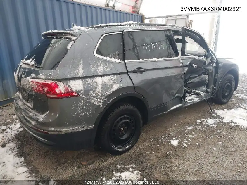 3VVMB7AX3RM002921 2024 Volkswagen Tiguan Comfortline