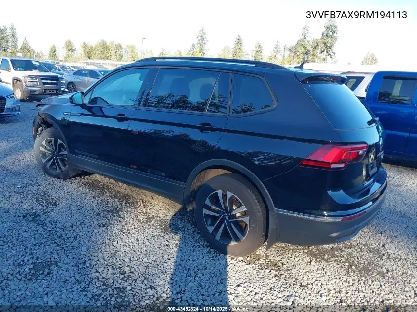 3VVFB7AX9RM194113 2024 Volkswagen Tiguan 2.0T S