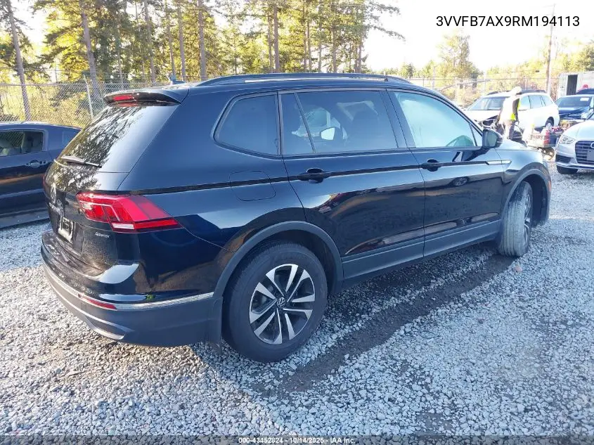 3VVFB7AX9RM194113 2024 Volkswagen Tiguan 2.0T S