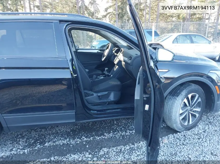 3VVFB7AX9RM194113 2024 Volkswagen Tiguan 2.0T S