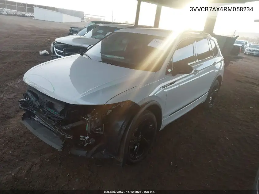 3VVCB7AX6RM058234 2024 Volkswagen Tiguan 2.0T Se R-Line Black
