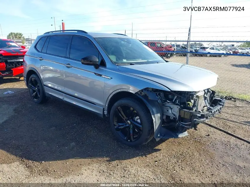 3VVCB7AX5RM077924 2024 Volkswagen Tiguan 2.0T Se R-Line Black