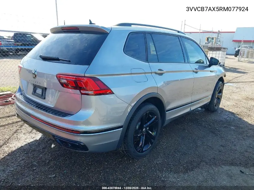 3VVCB7AX5RM077924 2024 Volkswagen Tiguan 2.0T Se R-Line Black