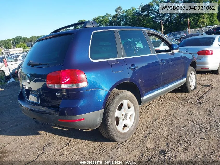 WVGBC67L34D031062 2004 Volkswagen Touareg V6